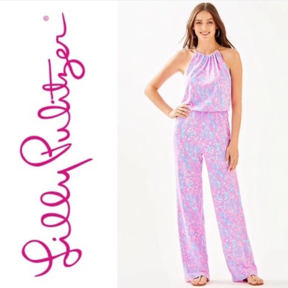 Lilly Pulitzer Pants - Lilly Pulitzer Bowen Romper Jumpsuit Halter Medium